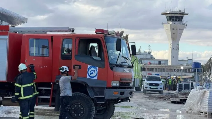 آتش‌سوزی در فرودگاه بین‌المللی دمشق