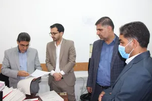 بازدید نظارتی معاونان دادگستری کل استان کرمان از شعب قضایی شهرستان رفسنجان