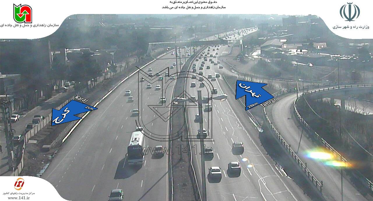 ترافیک سنگین در آزاده راه کرج_تهران+تصاویر ترافیک سنگین در آزاده راه کرج_تهران+تصاویر