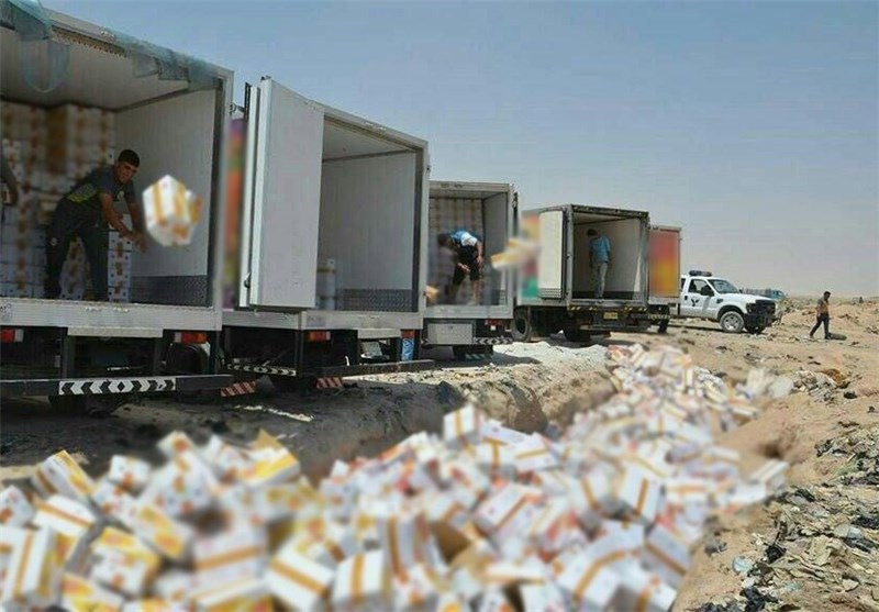 سوزاندان چند کامیون لبنیات ایرانی در عراق +تصاویر سوزاندان چند کامیون لبنیات ایرانی در عراق +تصاویر
