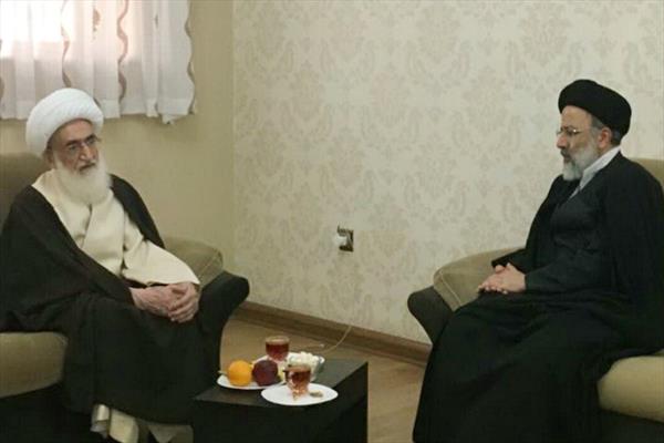 آیت الله نوری همدانی و آیت الله رئیسی