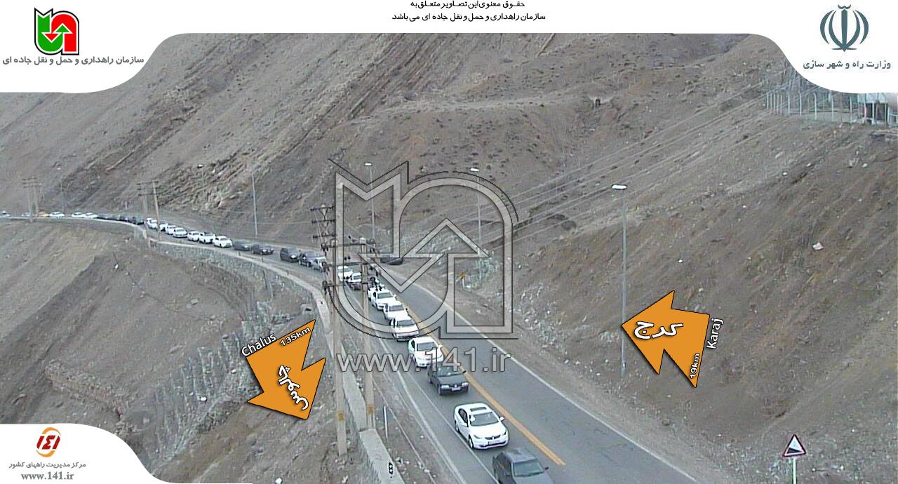 اوج گیری سفرهای نوروزی در مسیرهای منتهی به چالوس+ تصاویر