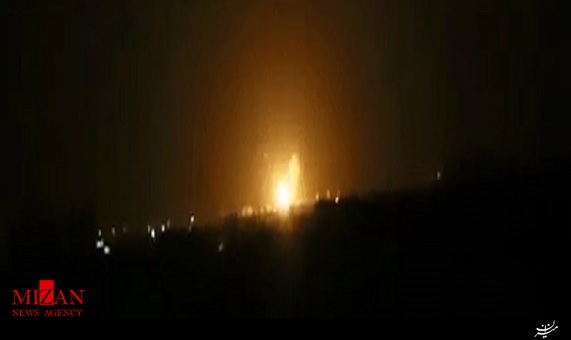 لحظه انفجار در اطراف فرودگاه بینالمللی دمشق لحظه انفجار در اطراف فرودگاه بینالمللی دمشق