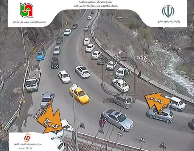 حرکت کند خودروها در مسیر چالوس+ تصاویر حرکت کند خودروها در مسیر چالوس+ تصاویر