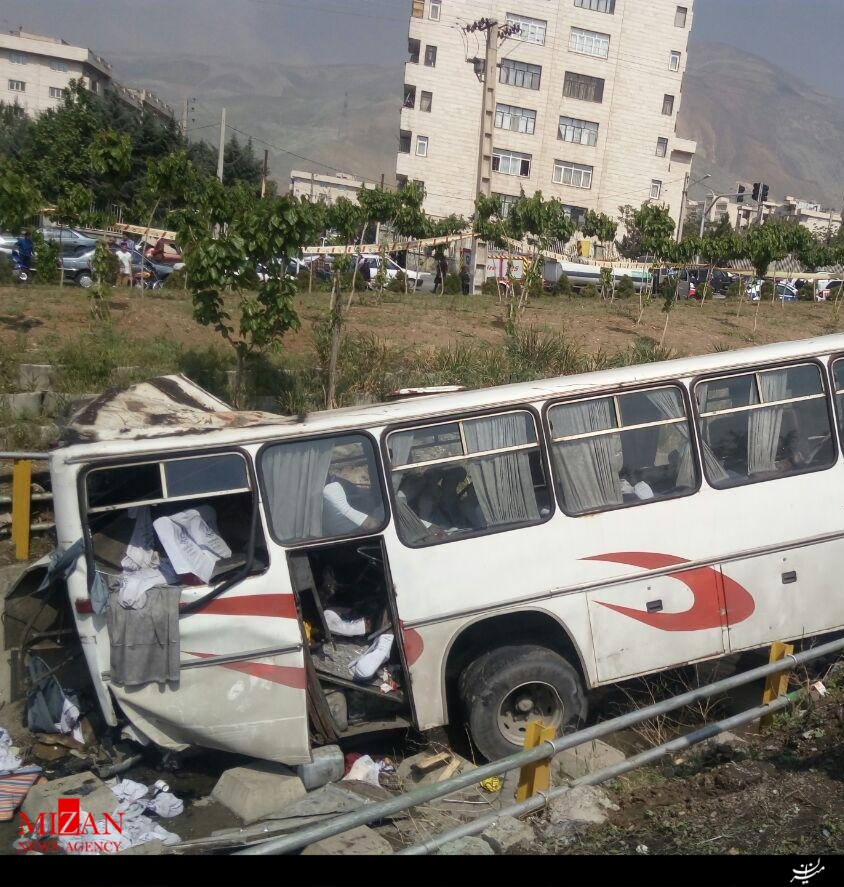 واژگونی اتوبوس 