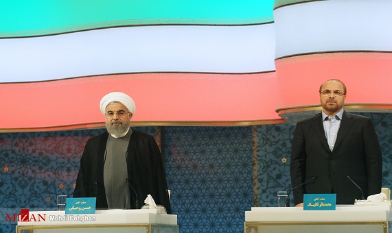 مناظره روحانی و قالیباف مناظره روحانی و قالیباف