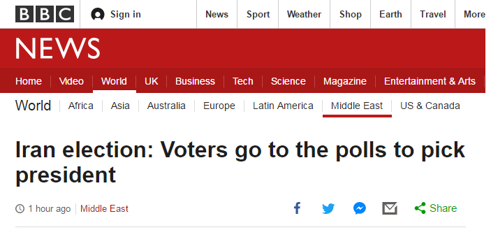 واکنش «BBC» و «VOA» به حضور گسترده مردم در انتخابات ریاست جمهوری واکنش «BBC» و «VOA» به حضور گسترده مردم در انتخابات ریاست جمهوری
