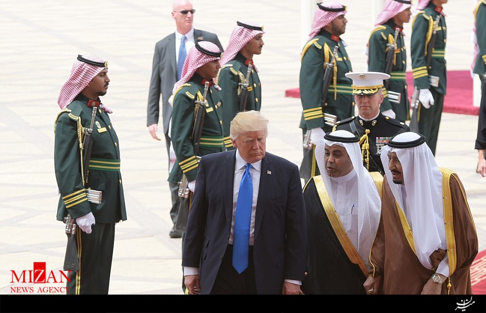 استقبال 68 میلیون دلاری پادشاه عربستان از دونالد ترامپ/پر هزینه‌ترین استقبال در تاریخ عربستان سعودی+تصاویر