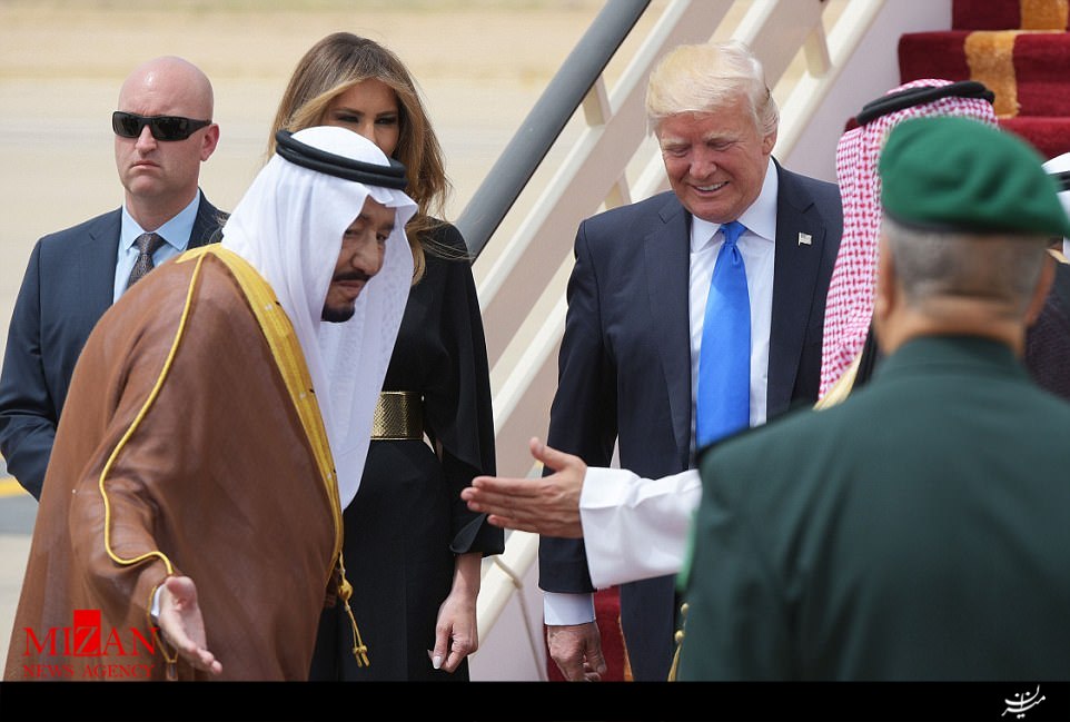 استقبال 68 میلیون دلاری پادشاه عربستان از دونالد ترامپ/پر هزینه‌ترین استقبال در تاریخ عربستان سعودی+تصاویر