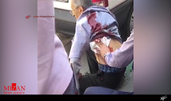 شلیک تروریستها به یک شهروند در مقابل ساختمان مجلس