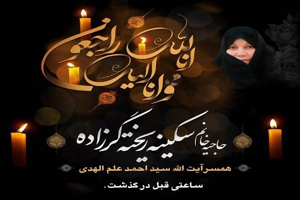 نمایندگان خراسان رضوی درگذشت همسر آیت الله علم الهدی را تسلیت گفت