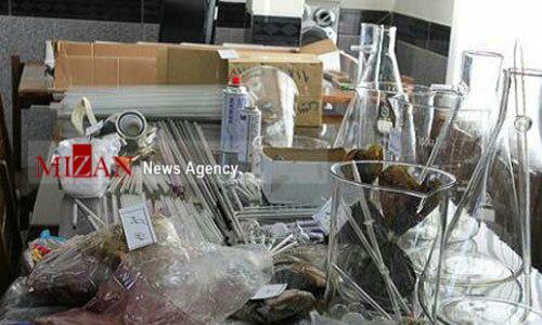 کشف بیش از 1000 کیلوگرم پیش ساز شیشه در لابراتوار خانگی
