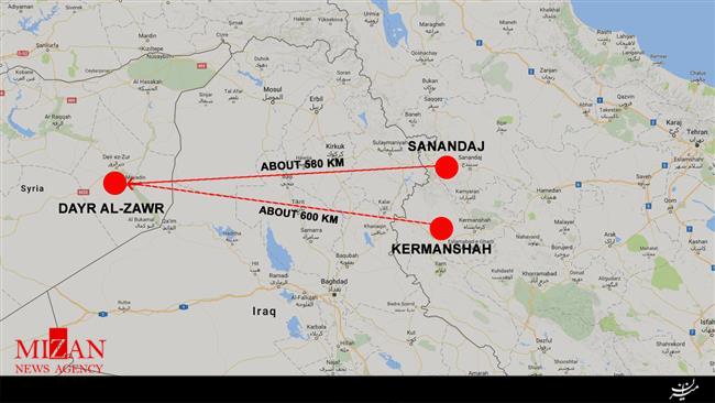 موشک‌های ایران برای رسیدن به دیرالزور از چه مسیری عبور کردند؟