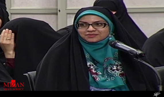 شعرخوانی خانم هدیه طباطبایی در حضور رهبر انقلاب