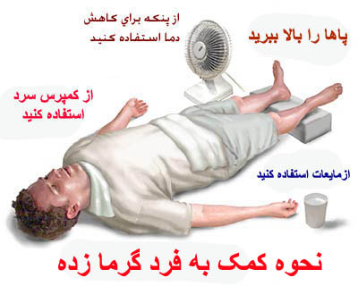 شربت و آب قند برای گرمازده ها ممنوع