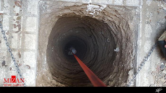 نجات کارگر ساختمانی از عمق چاه