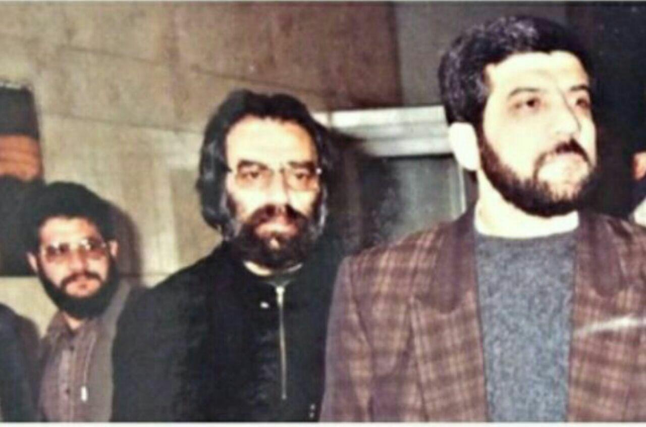 عکس قدیمی از ضرغامی، مسعود کیمیایی و کاسه‌ساز در راه حرم امام (ره)