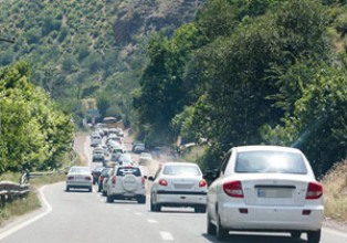 ترافیک پرحجم و روان در مازندران ترافیک پرحجم و روان در مازندران