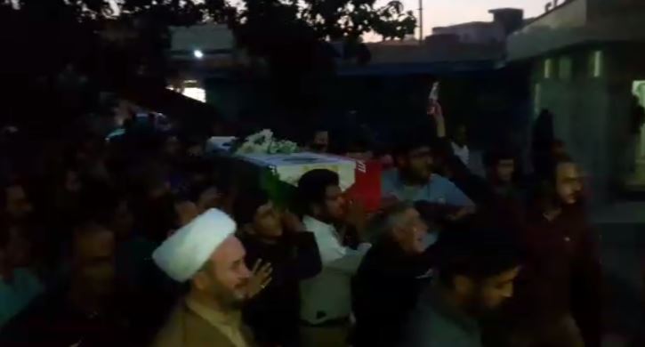 ویدئویی از مراسم وداع با پیکر شهید فرشاد رمزی شهید مدافع وطن