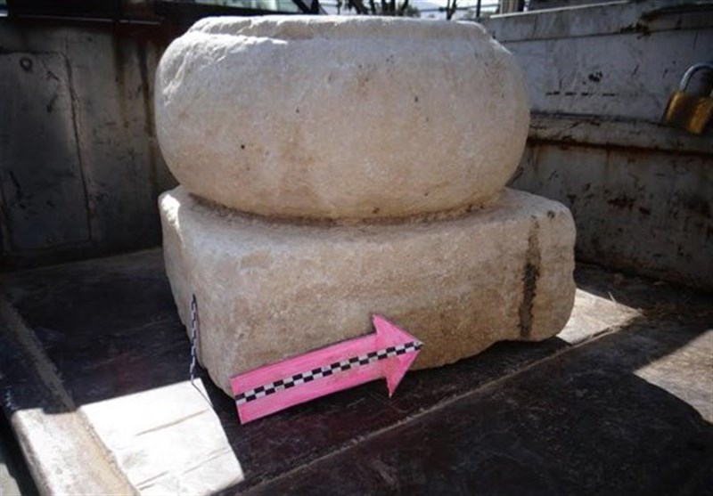 کشف ستون تاریخی ساسانی در یک خانه‌