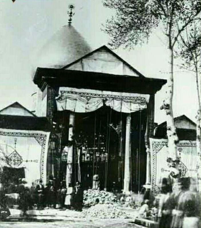 حرم حضرت عبدالعظیم در سال ۱۲۵۲ +عکس حرم حضرت عبدالعظیم در سال ۱۲۵۲ +عکس