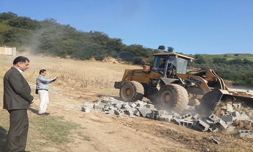 ۱۰۰ مورد احکام قطعی قلع و قمع در روستای توشن گرگان اجرا شد