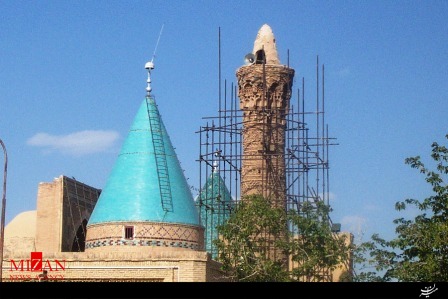 آغاز مرمت منار سلجوقی در مجموعه تاریخی بسطام