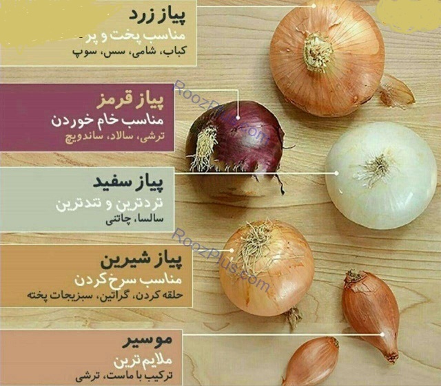 رنگ‌های مختلف پیاز چه کاربرد‌هایی دارند؟