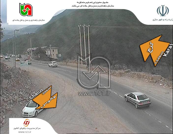ترافیک سنگین جاده چالوس تا محدوده سد کرج+تصاویر