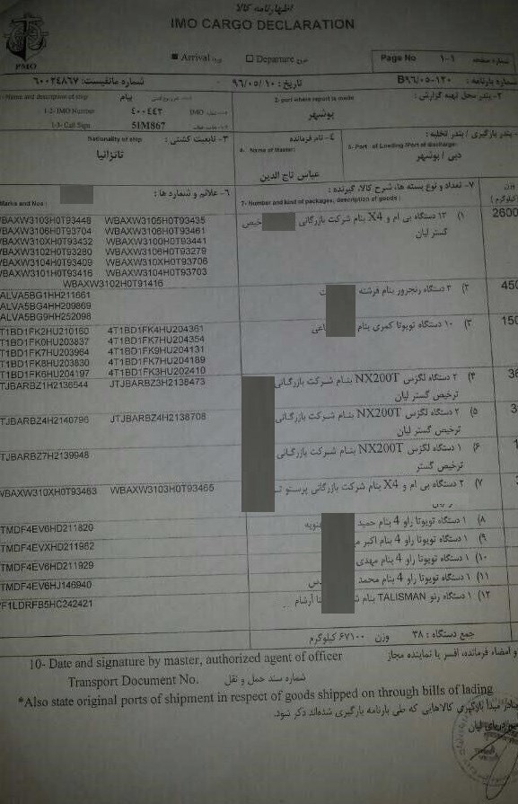 اسناد جدید از ورود ۵۱ خودروی لوکس با ترک تشریفات و بدوت ثبت سفارش