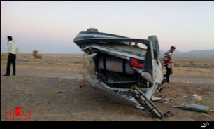 9 کشته و زخمی در حادثه واژگونی پژو در جاده بم