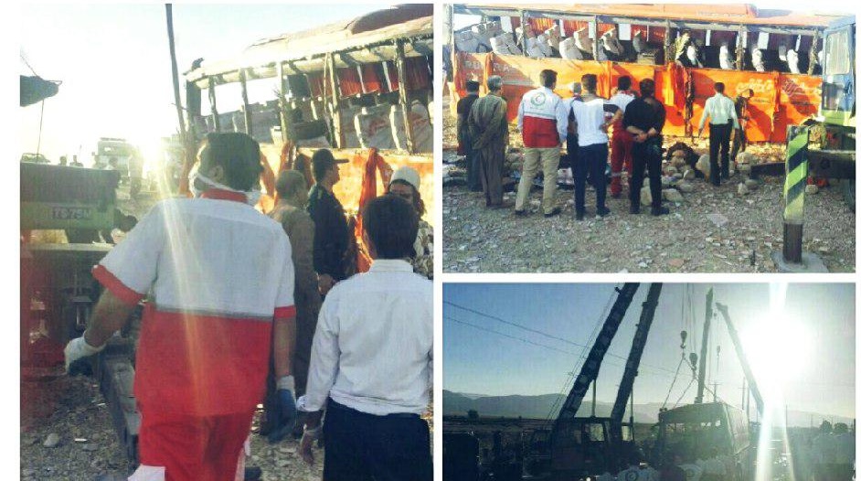 اسامی ۹ نفر از کشته شدگان حادثه واژگونی اتوبوس دانش آموزان دختر هرمزگانی / انتقال اجساد به پزشکی قانونی شهرستان داراب