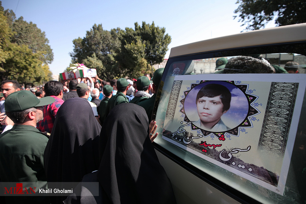 پیکر مطخر «شهید حسن جنگجو» تشییع شد