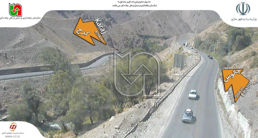 ترافیک نیمه سنگین در جاده چالوس + تصاویر