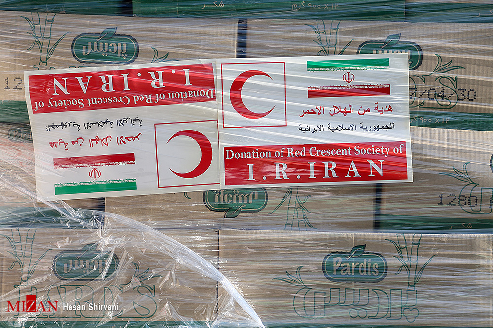 محموله کمک های هلال احمر