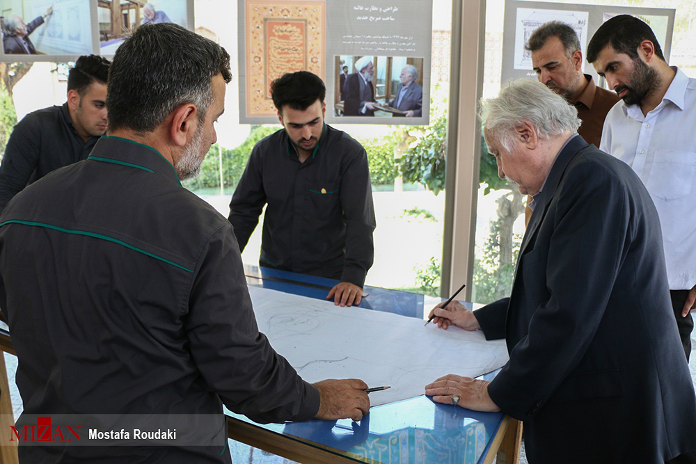 هنرنمایی در کربلای ایران/ آخرین وضعیت ساخت ضریح حضرت عبدالعظیم(ع)/ نقل قول استاد فرشچیان از آیت‌الله سیستانی