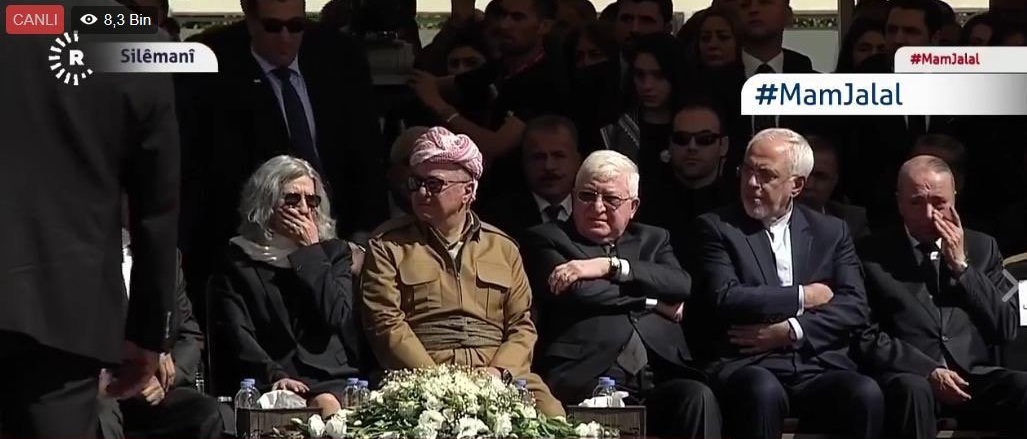 حضور محمد جواد ظریف در مراسم تشییع پیکر جلال طالبانی حضور محمد جواد ظریف در مراسم تشییع پیکر جلال طالبانی