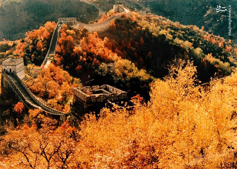 نمای زیبای پاییزی از دیوارچین+عکس نمای زیبای پاییزی از دیوارچین+عکس