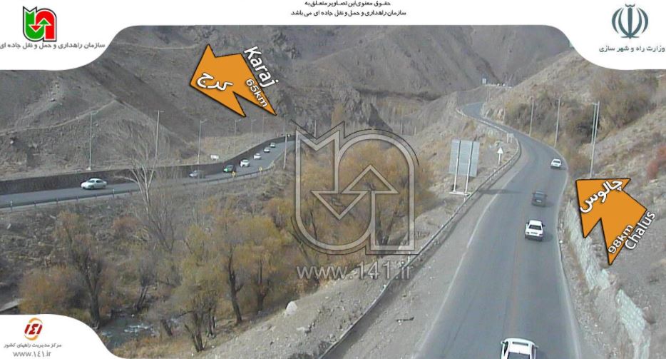 حرکت آرام خودروها در مسیر چالوس + تصاویر حرکت آرام خودروها در مسیر چالوس + تصاویر