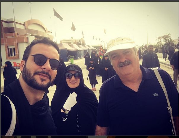هنرمندان در راه کربلا+عکس