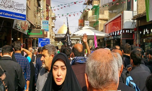هنرمندان در راه کربلا+عکس