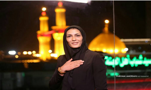 بانوی ملیپوش ایرانی در «طریق کربلا»+عکس بانوی ملیپوش ایرانی در «طریق کربلا»+عکس