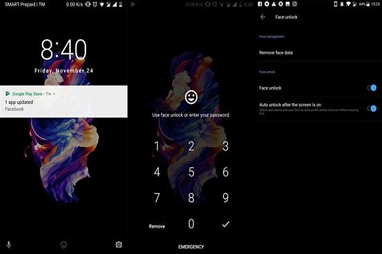 اضافه شدن قابلیت تشخیص چهره به گوشی های Oneplus 5 + تصاویر