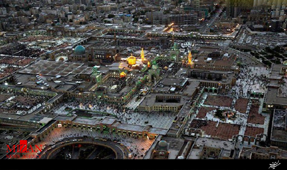 تصاویر هوایی از حرم‌ منور آقا علی ابن‌ موسی الرضا (ع)