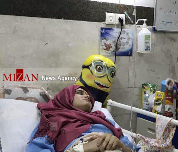 اعلام آمادگی هلال احمر برای درمان هانیه دختر قهرمان کرمانشاه
