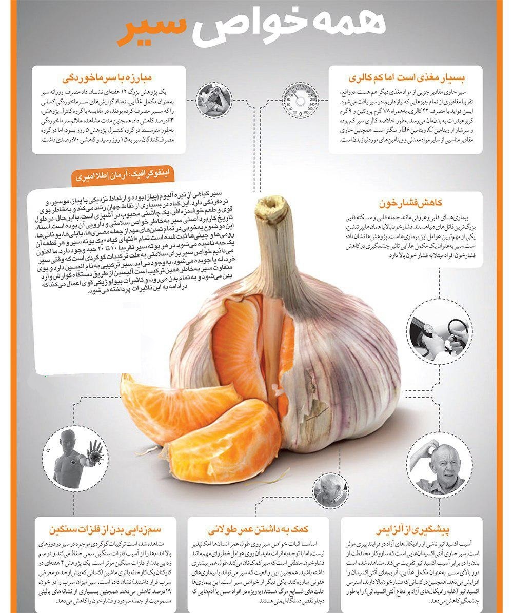 مضرات آلودگی هوا را با سیر از خود دور کنید+اینفوگرافیک مضرات آلودگی هوا را با سیر از خود دور کنید+اینفوگرافیک