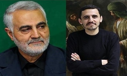 از جمله رهبر انقلاب که دل «علی خوش لفظ» را آرام کرد تا دست‌نوشته «حاج قاسم» بر کتاب یک نقاش+عکس