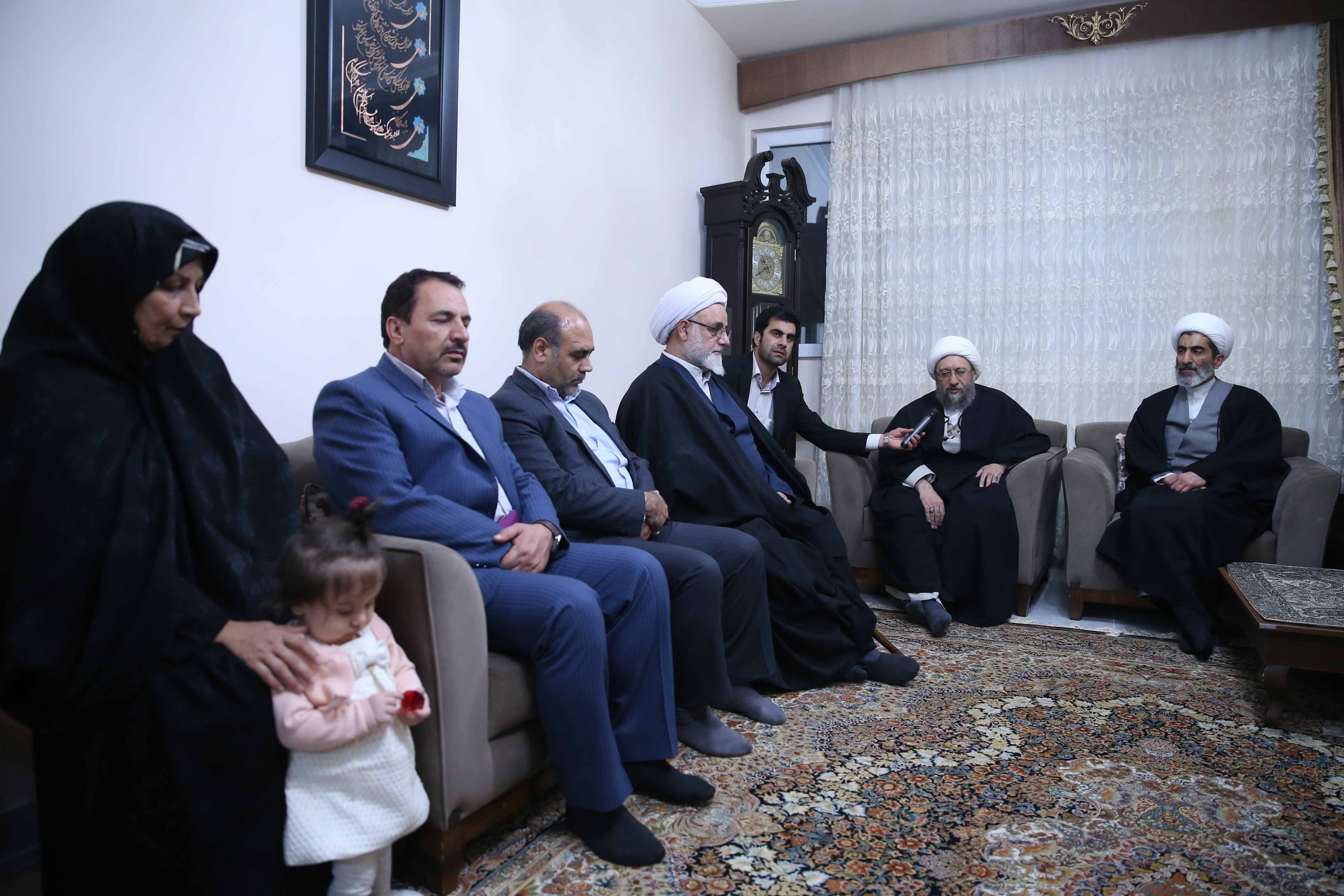 دیدار با خانواده شهید ملاحی و یکی از جانبازان سرافراز