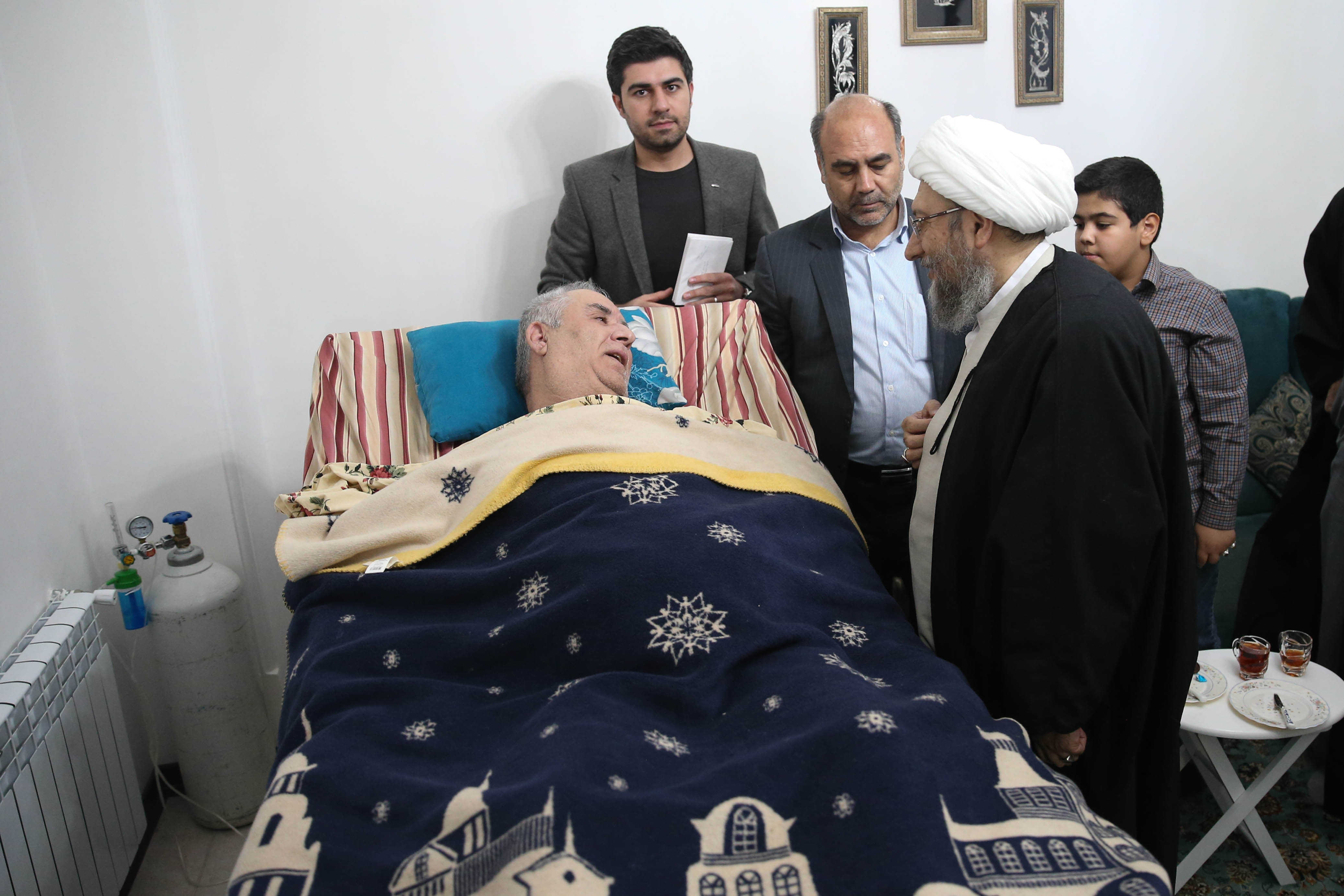 دیدار با خانواده شهید ملاحی و یکی از جانبازان سرافراز