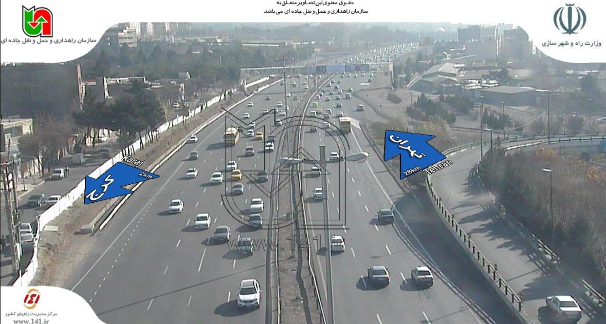 ترافیک نیمه سنگین در آزادراه کرج تا تهران+تصاویر ترافیک نیمه سنگین در آزادراه کرج تا تهران+تصاویر